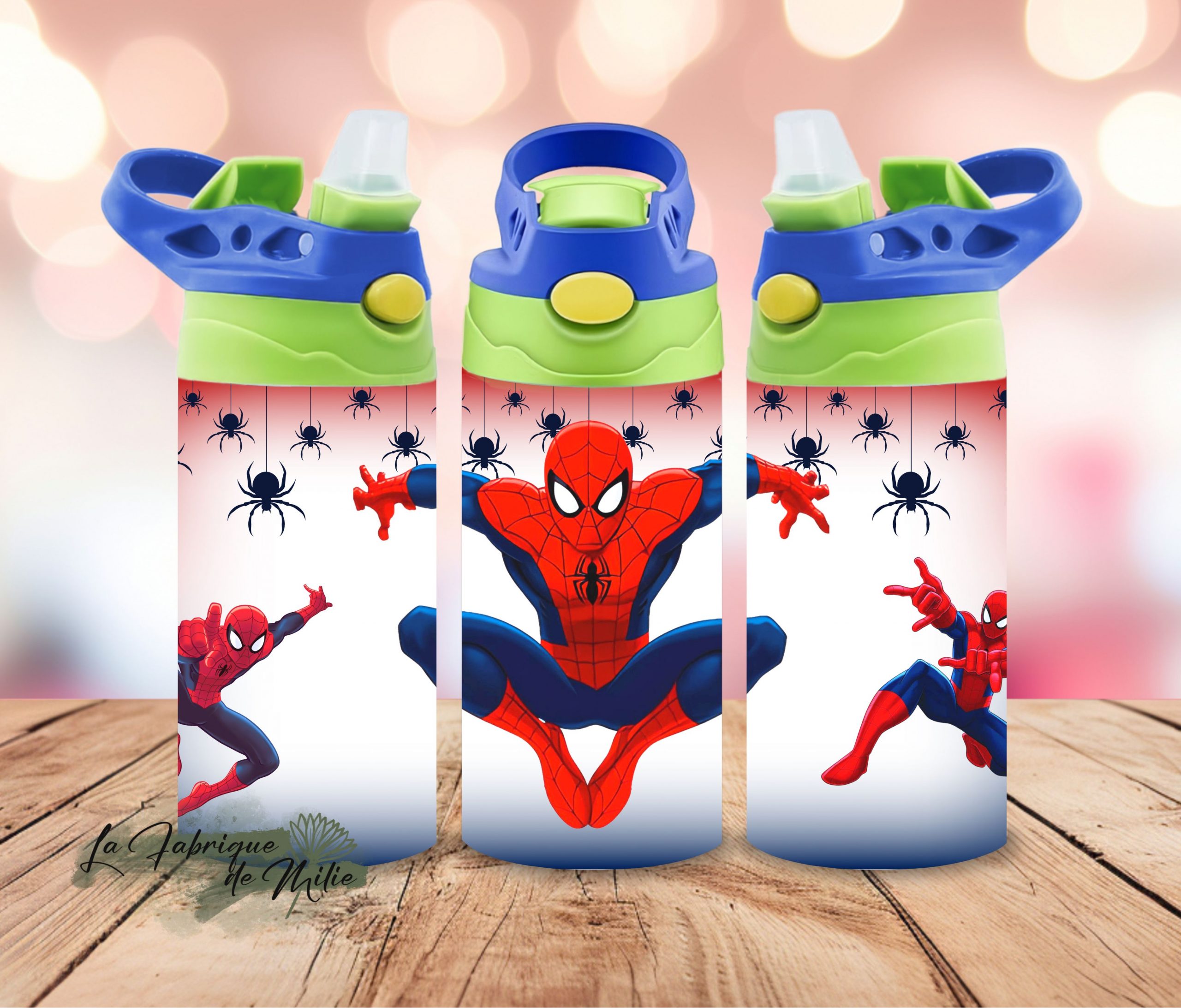 Gourde Aluminium Spiderman Marvel Pour Enfants - 500 Ml - Bec Rétractable - Bouteille école Et Sport