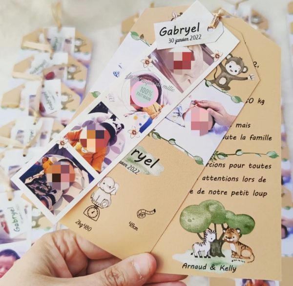 Faire-part – Format marque-page à volets