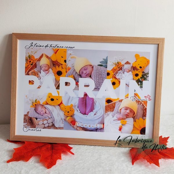 Affiche "Parrain-Marraine" avec 6 photos