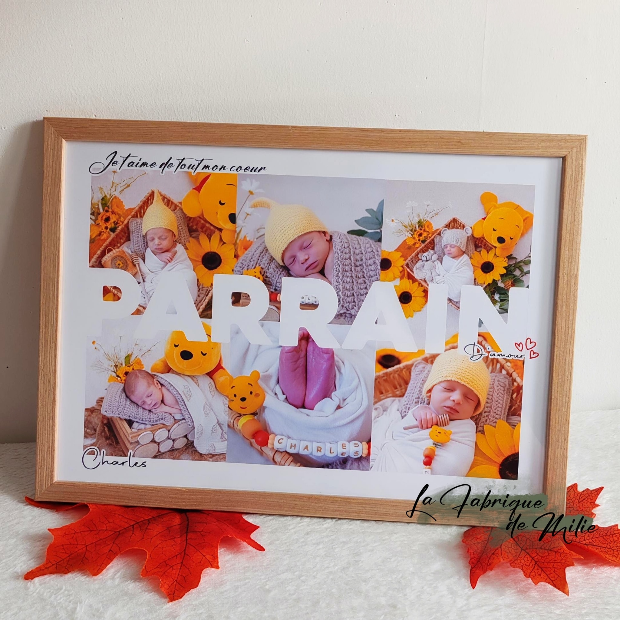 Affiche « Parrain-Marraine » avec 6 photos