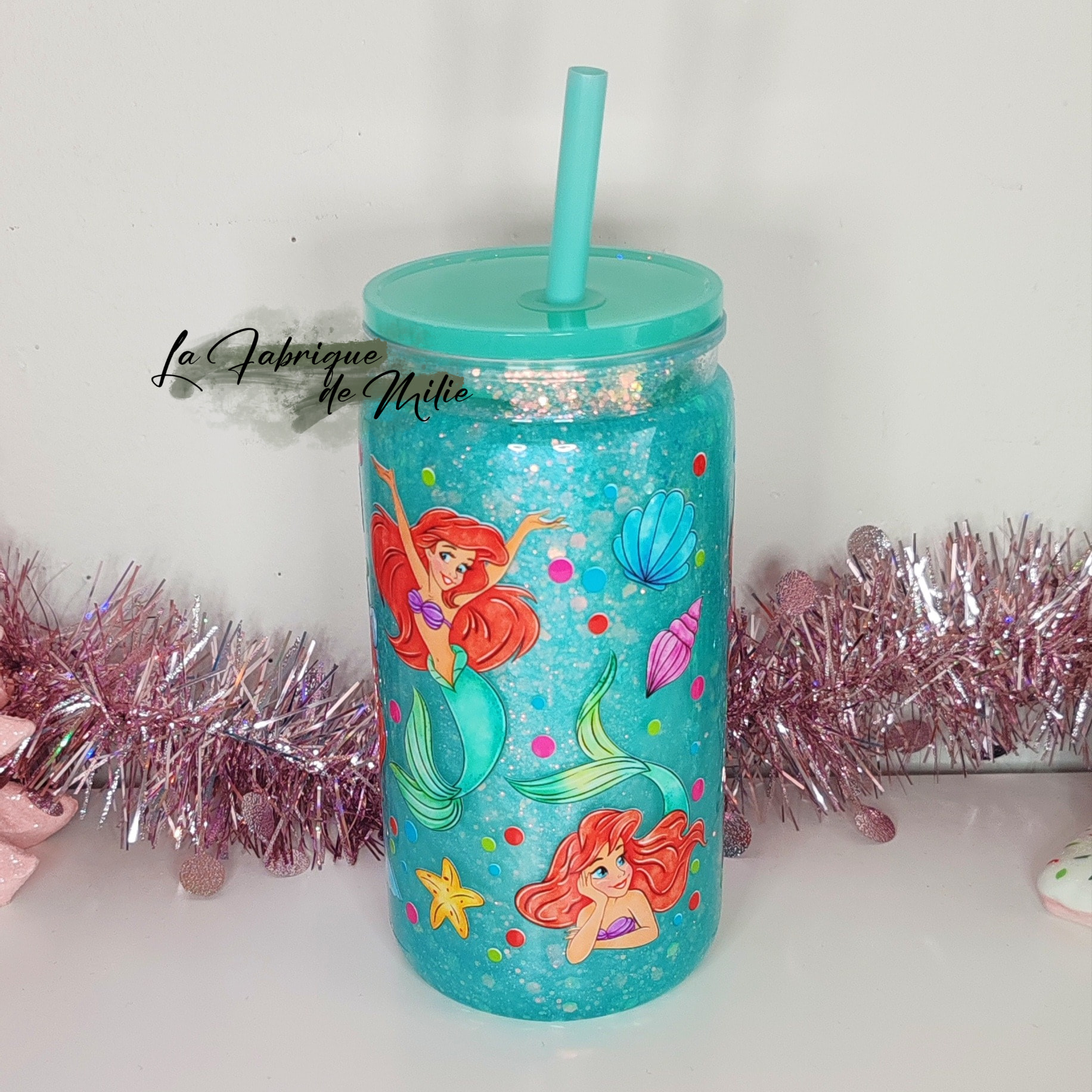 Gobelet Snow Globe - "La petite sirène" – Image 3