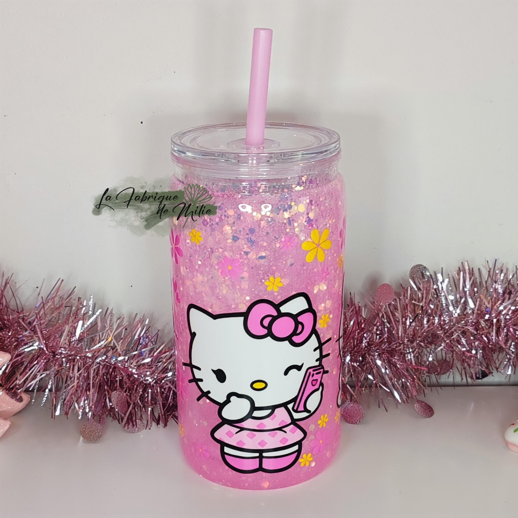 Gobelet Snow Globe – « Hello kitty »