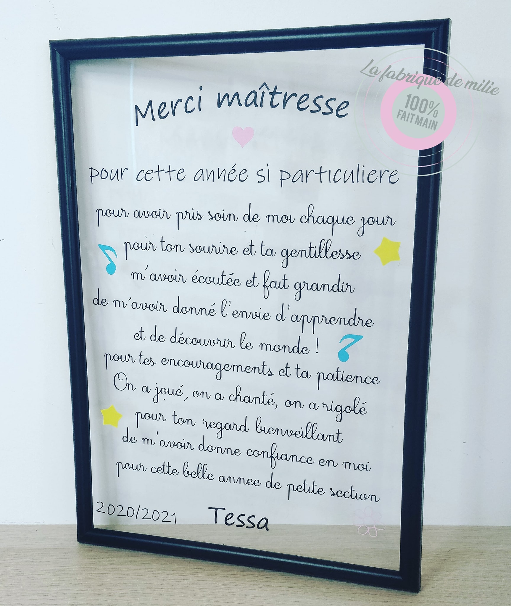 Cadre sans fond - Maîtresse – Image 3